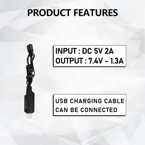Miniatura 9 de Batería SCX24 7.4V Lipos 2S 360mAh recargable mini batería de litio con JST y MJ y PH2.0 y MX2.0 enchufe de descarga apto para SCX24 RC Car WLtoys