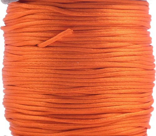 Miniatura 92 de KONMAY 80 Yardas 1.0mm Cordón Rattail de Nylon Satén Seda Trim Hilo para Cuentas para Nudos Chinos, Kumihimo, Trabajo con Cuentas, Macramé, 2-Azul