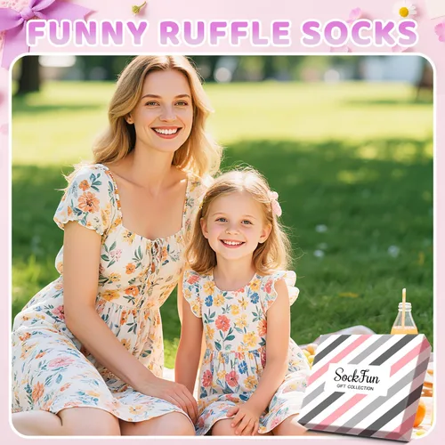 Miniatura 21 de sockfun Calcetines con volantes para bebé, calcetines de encaje con volantes para niños pequeños y niñas