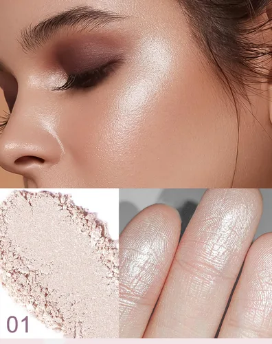 Miniatura 5 de YOUNG VISION Polvo Compacto Iluminador, Polvo de Contorno de Brillo Natural Horneado y Resaltador Facial, Libre de Crueldad, Maquillaje de Resaltado