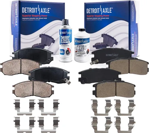 Miniatura 26 de Detroit Axle - Pastillas de freno traseras para Kia Sportage 2017-2022, Hyundai Tucson 2016-2021, pastillas de freno de cerámica 2018 2019 2020