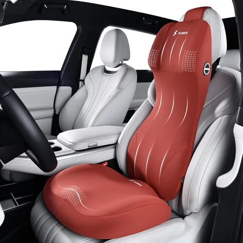 Miniatura 10 de FLORICH Cojín para Asiento de Automóvil y Almohada de Reposacabezas con Soporte Lumbar de Espuma Viscoelástica Cojín Ergonómico para Automóvil
