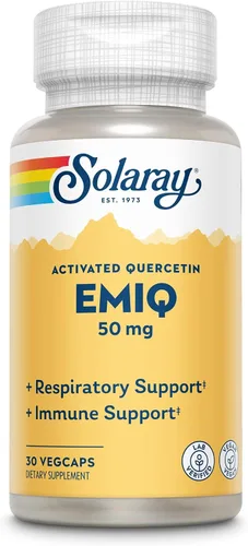 Miniatura 3 de SOLARAY EMIQ Quercetina activada, sinusal, apoyo para la salud respiratoria e inmunológica, absorción mejorada, 30 porciones, 30 cápsulas vegetales