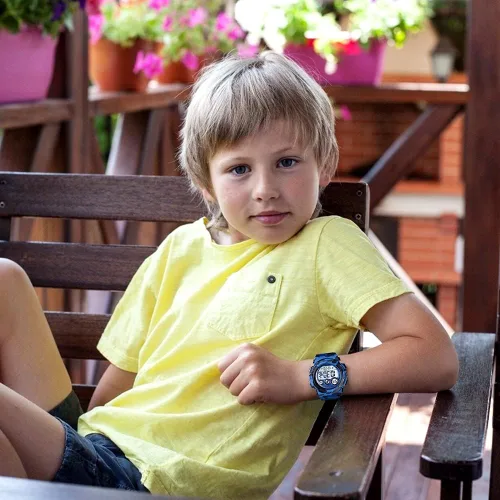 Miniatura 7 de GOLDEN HOUR Relojes para niños, deportes digitales, impermeables, para niños y niñas, para exteriores, alarma de 1224 horas, retroiluminación