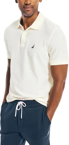 Miniatura 158 de Nautica playera polo clásica de mangas cortas, color sólido, para hombre