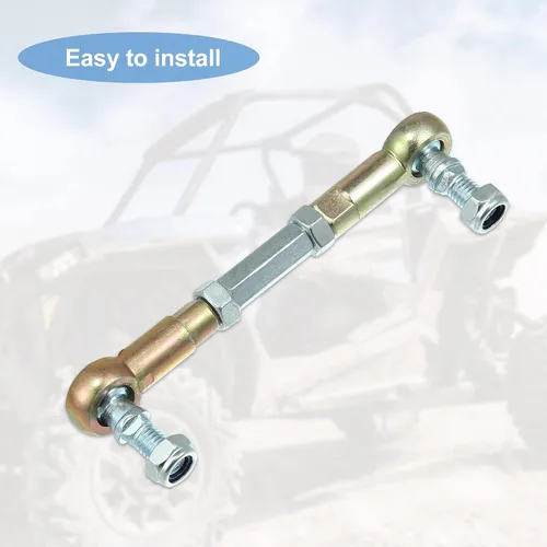 Miniatura 5 de X AUTOHAUX 2 piezas de junta esférica de barra de acoplamiento de dirección M8 de 80 mm para ATV de 50 cc, 70 cc, 90 cc, 110 cc, 125 cc, 150 cc, 200
