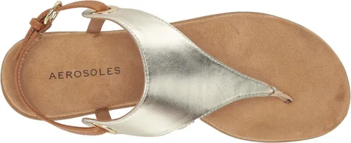 Miniatura 5 de Aerosoles Sandalia plana casual para mujer, Dorado Metálico