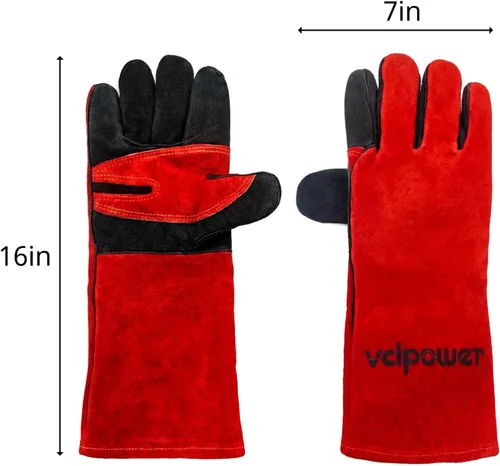 Miniatura 9 de vclpower Guantes de manipulación de animales, talla M, aptos para mujeres y manos pequeñas, a prueba de mordeduras, doble acolchado reforzado