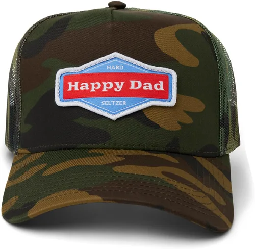 Miniatura 2 de Sombrero de camionero de Happy Dady, sombreros de moda para hombre con parte trasera de malla transpirable, cierre a presión, regalos de cumpleaños