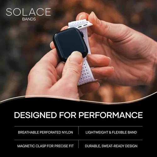 Miniatura 3 de Solace Sport Adapt - Correas para Apple Watch, nailon transpirable con cierre magnético, correa unisex para reloj inteligente, correa para Apple