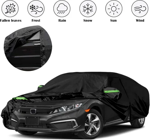 Miniatura 7 de Funda impermeable para automóvil de repuesto para Honda Civic Sedán 2011-2025, 6 capas para todo tipo de clima, funda para automóvil de ajuste