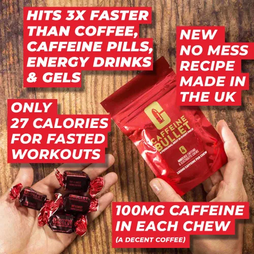 Miniatura 7 de Caffeine Bullet 8 caramelos de cafeína de menta = 800 mg de cafeína Kick, más rápido que los geles energéticos y masticables de ciclismo para un