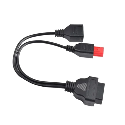Miniatura 4 de OBD 16pin uno a dos cable adaptador OBDll 4pin a 6pin apto para motocicleta nacional cuatro cable de diagnóstico