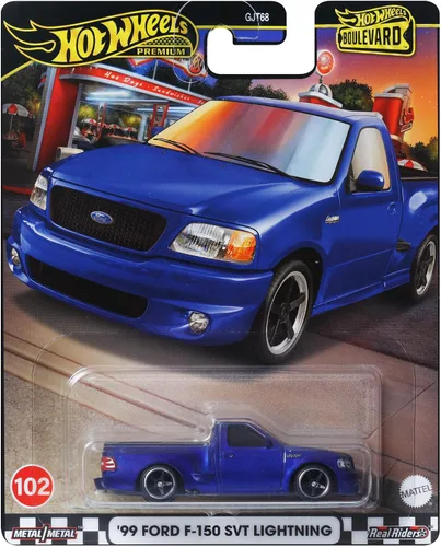 Miniatura 7 de Hot Wheels Premium Car Culture Off Road 1:64 Escala fundida a presión 2017 Ford F-150 Raptor Vehículo con neumáticos reales Riders y cuerpo