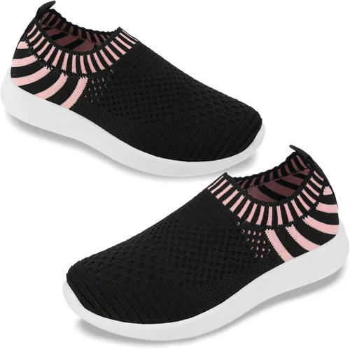 Miniatura 9 de Apawwa Zapatos de correr ligeros para niños, color rosa/azul/azul marino/negro, zapatos para caminar para niños pequeños/niños grandes