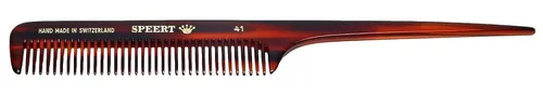 Miniatura 22 de #10 Peine de dientes estrechos hecho a mano Tortuga Havana Acetato fino recto fino desenredante Parting Grooming Teasing Peluquería Peluquería