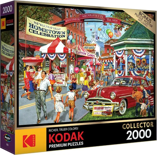 Miniatura 2 de RoseArt - Kodak Premium Collector - Hometown Celebration - Rompecabezas de 2000 piezas para adultos
