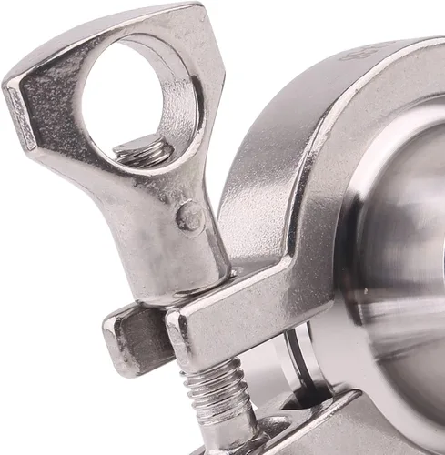 Miniatura 3 de DERNORD Paquete de 2 abrazaderas de acero inoxidable con abrazadera de triple abrazadera + 2 virola de soldadura de tubería sanitaria SUS304 + junta