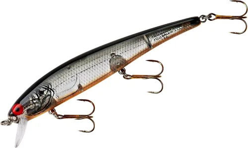 Miniatura 5 de Bomber Señuelos Long A Slender Minnow Jerbait Señuelo de Pesca Espalda negra con destello plateado