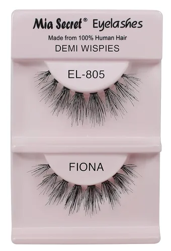 Miniatura 26 de Mia Secret Demi Wispies - Pestañas postizas de estilo natural, pestañas de tira fina, banda transparente invisible, pestañas de cabello humano