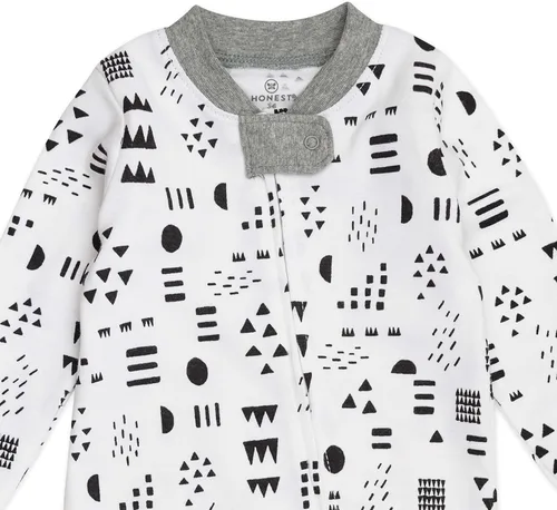 Miniatura 5 de HonestBaby Baby Sleep N' Play - Pijama de algodón orgánico con cremallera frontal y pies