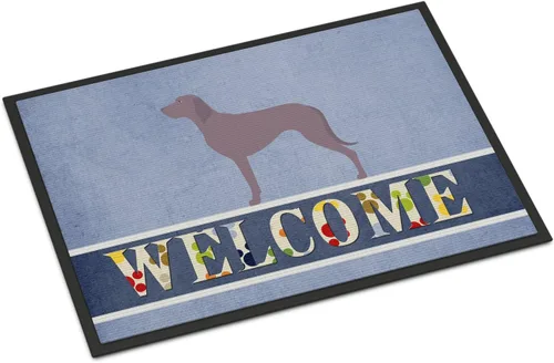 Miniatura 110 de Caroline's Treasures BB8321JMAT - Felpudo de bienvenida Berger Picard de 24 x 36 pulgadas, tapete azul para puerta delantera, para interiores