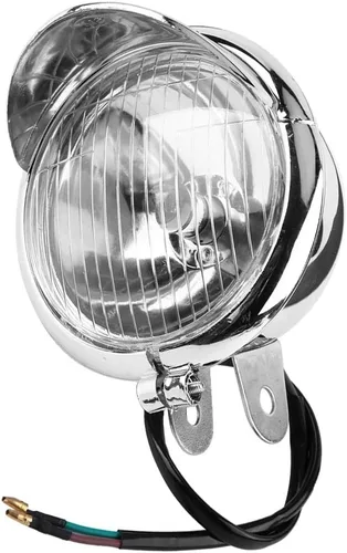Fydun Focos cromados para motocicleta, Supplementari Moto - DC 12V motocicleta universal antiniebla faro lámpara de faro retro instalación auxiliar