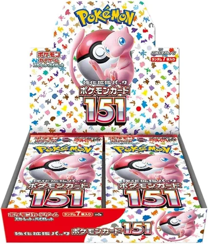 Pokemon - Juego de cartas Scarlet & Violet, paquete de expansión mejorada, tarjeta de Pokémon 151 caja de refuerzo (japonés) - 20 paquetes