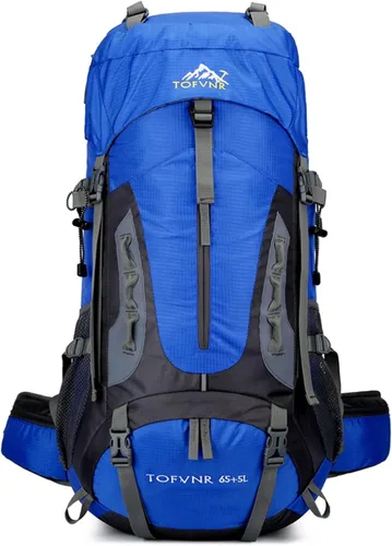 Miniatura 9 de Mochila de senderismo grande de 70 litros, mochila ligera para hombres y mujeres, al aire libre, gran capacidad, montañismo, impermeable, mochila