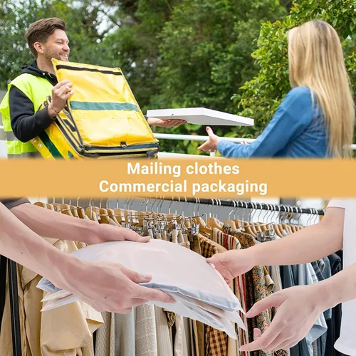 Miniatura 6 de Bolsas transparentes con cierre resellables para ropa, 3 mil de grosor, 9 x 12 pulgadas, sobres de plástico grandes de viaje para ropa, 100 bolsas