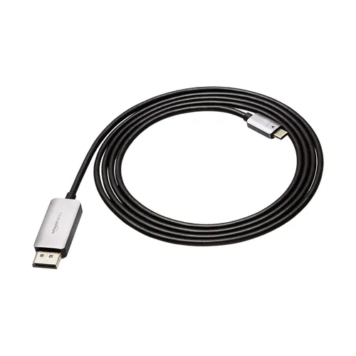 Miniatura 10 de Amazon Basics, Cable de aluminio USB-C a DisplayPort – 3 pies