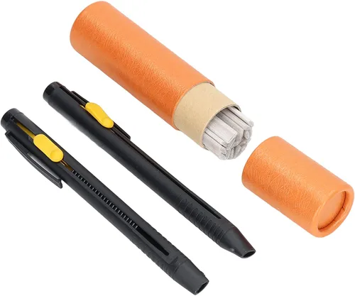 2 bolígrafos de tiza a medida con 20 bolígrafos de repuesto, rotulador de tiza de tela de costura, borrable, natural que se desvanece, accesorios y