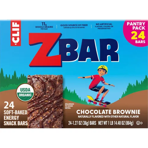 Miniatura 14 de Zbar - Brownie de chocolate - Barras de snack energéticas horneadas suavemente - Sin OMG - 11g de granos integrales - Barras de granola orgánicas