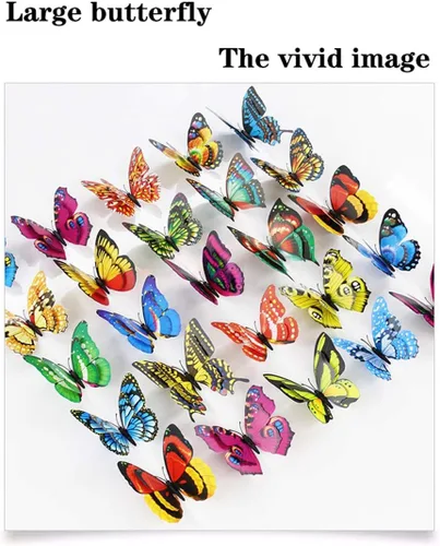 Miniatura 6 de FENELY Mariposa Jardín Estacas Decoraciones Al Aire Libre 3D Mariposas Césped Decorativo Patio Decoración Accesorios Adornos PVC Jardinería Arte 24