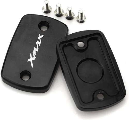 Tapa protectora CNC aluminio motocicleta freno maestro cilindro tanque taza aceite taza accesorios modificados para Yamaha XMAX 250 300 (color: Negro