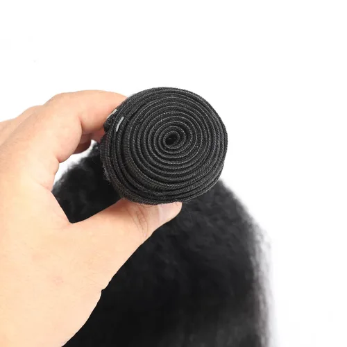 Miniatura 3 de Amella Hair Kinky Straight Bundles,10 inch Kinky Straight Human Hair Bundles,100% Unprocessed Brazilian Virgin Human Hair Bundles
