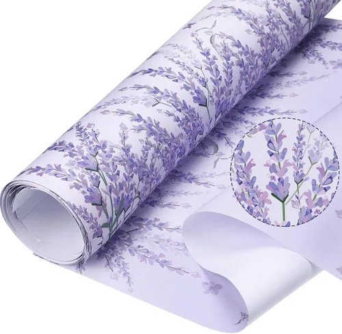 Miniatura 28 de Gersoniel 10 hojas de forros de cajones para aparadores, revestimientos de cajones perfumados, papel perfumado no adhesivo para estantes fragantes