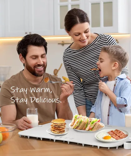 Miniatura 7 de Tapete de Calentamiento para Alimentos, Placa de Calentamiento Avanzada de Grafeno para Alimentos con Calentamiento Rápido y Uniforme, Tapetes