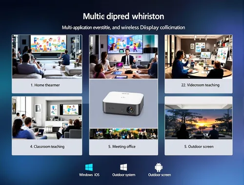 Miniatura 4 de Transmisor y receptor HDMI inalámbrico 4K a 1080P HD Latencia ultrabaja 5G/2.4G Espejo de pantalla Plug & Play para laptop, TV, proyector