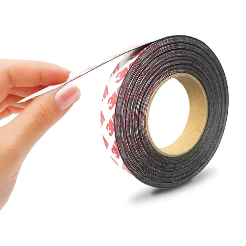Miniatura 10 de Cuadrados magnéticos con respaldo adhesivo 3M (96 unidades cada una de 3/4 x 3/4 pulgadas), tira de cinta magnética autoadhesiva precortada