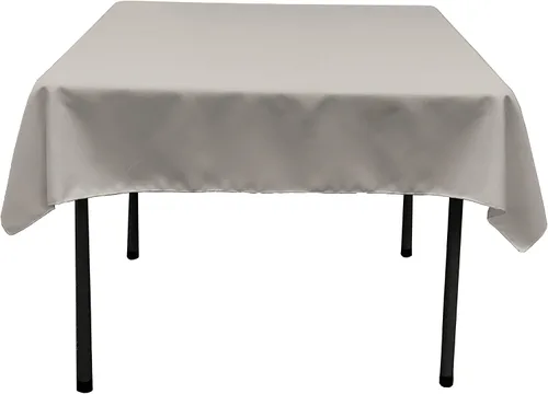 Miniatura 75 de LA Linen. Mantel cuadrado de popelina de poliéster