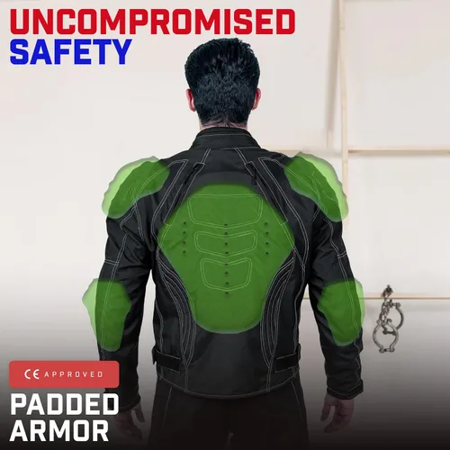 Miniatura 6 de WICKED STOCK Chaqueta de motocicleta para hombre, motociclismo, deportes de potencia, equipo de equitación, motocross, carreras, aventura