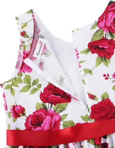 Miniatura 24 de Vestido de verano para niña, de algodón, con diseño floral