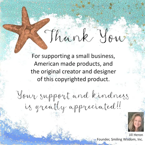 Miniatura 5 de Smiling Wisdom - 20 regalos de historia de estrellas de mar a granel - Tarjetas de apreciación de You Make a Profound Difference e imán redondo
