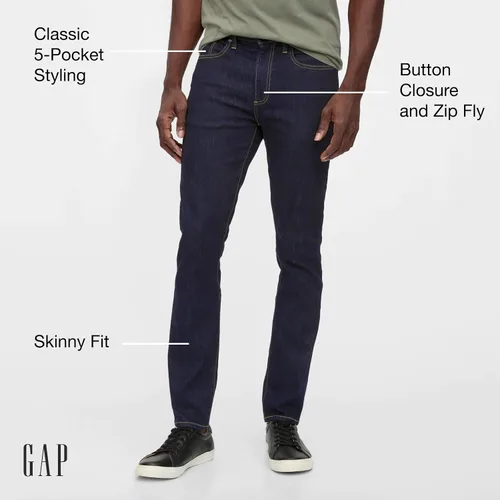 Miniatura 3 de GAP Men's Soft Wear Stretch Skinny Fit Denim Jeans