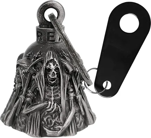 Miniatura 21 de Dream Apparel Campana de motocicleta Guardian Angel Drive Away Gremlin, campana de motociclista para hombres y mujeres, regalo de buena suerte