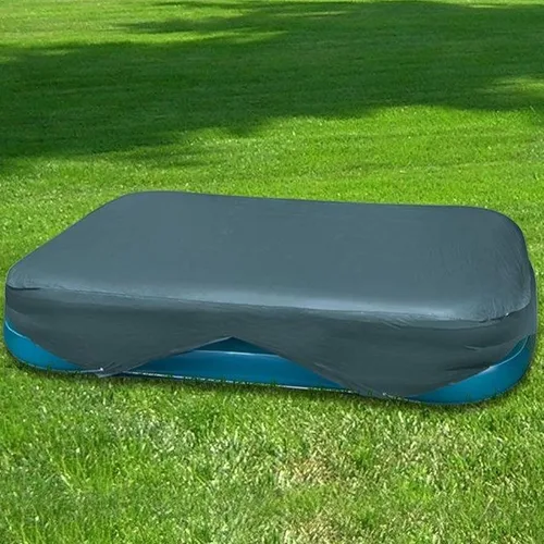 Miniatura 2 de El juego húmedo cubierta rectangular para piscina. Se adapta a 103 in x 69 in. 120 in x 72 in. 20 in con lazos de cuerda.