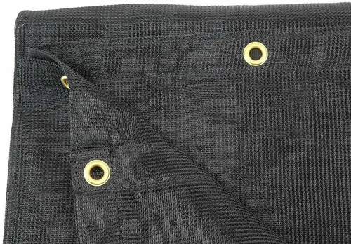 Miniatura 5 de Mytee Products Lona de malla negra de 8 x 10 pies, 90% de sombra, cubiertas de invernadero, protector solar, red de tela para perreras para mascotas