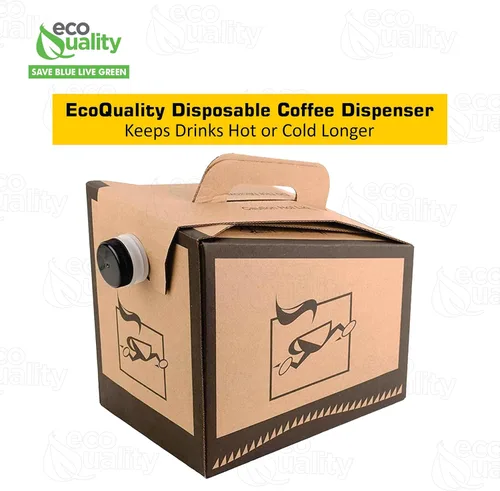 Miniatura 4 de EcoQuality Dispensador de café portátil desechable [paquete de 10] para jarra aislada de bebidas frías y calientes, caja de Joe to Go, gran portador