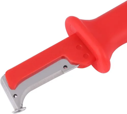 Miniatura 7 de Cortador de pelacables de tira rápida de aislamiento eléctrico, herramienta de mango aislado, cuchillo cortador y herramienta de pelado de cables